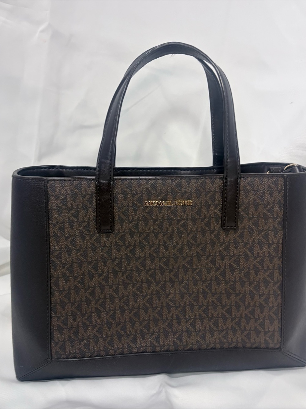 Michael Kors Dark Brown Signature Logo Tote